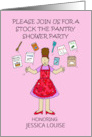 Stock the Pantry Shower Party Invitation to Personalize Any Name card