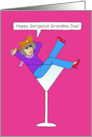 Gorgeous Grandma Day July 23rd Lady in a Cocktail Glass card