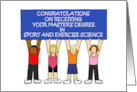 Congratulations on Master’s Degree in Sport and Exercise Science card