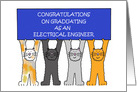 Electrical Engineer Graduate Congratulations, Cartoon Cats. card