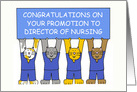 Congratulations on Promotion to Director of Nursing, Cartoon Cats. card