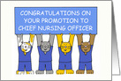 Congratulations on Promotion to Chief Nursing Officer, Cartoon Cats. card