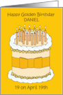 Golden Birthday 19 on the 19th to Personalize Any Name card