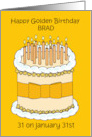 Golden Birthday 31 on the 31st to Personalize Any Name card