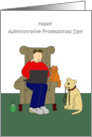 Coronavirus Self-isolating Happy Administrative Professionals Day card