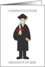 Coronavirus Graduation 2024 Congratulations For Him Cartoon Humor card