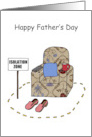 Covid 19 Happy Father’s Day Isolation Zone Armchair Humor card