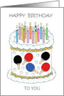 Happy Birthday Table Tennis Ping Pong Player Any Name to Personalize card