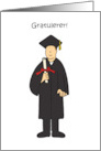 Graduation Congratulations in Norwegian for Him Gratulerer card