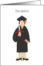 Portuguese Graduation Congratulations for Her Parabens card