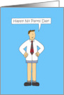 National No Pants Day May Cartoon Man Without Pants card