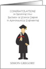 Congratulations Bachelor of Science Degree Astronautical Engineering card