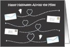 Happy Halloween Across the Miles Romantic Letters in the Night Sky card