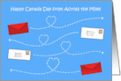 Happy Canada Day from Across the Miles Romantic Letters card