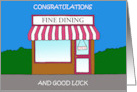 Congratulations and Good Luck New Restaurant Opening card