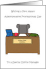 Happy Administrative Professionals Day for Office Manager card