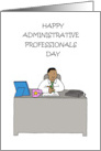 Happy Administrative Professionals Day African American Male card