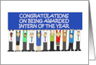 Congratulations Intern of the Year Award card