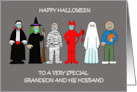 Happy Halloween Grandson and His Husband Spooky Costumes card