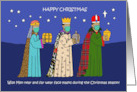 Christmas Three Wise Men Wearing Face Masks card