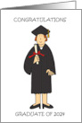 Graduation 2024 Congratulations For Her Cartoon Humor card