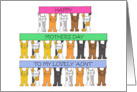 Happy Mother’s Day Like an Aunt to Me Cute Cartoon Cats card