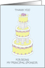 Thank You to Principal Sponsor Stylish Wedding Cake card