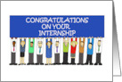 Congratulations On Internship Group of People card