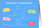 Thinking of You Step Brother Letters in the Sky card