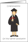 Congratulations Female Winter Graduation card