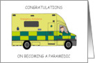 Congratulations on Becoming a British Paramedic card