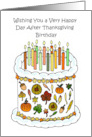 Happy Birthday Day After Thanksgiving card