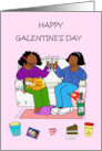 Happy Galentine’s Day African American Ladies card