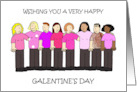 Happy Galentine’s Day Group of Ladies Wearing Pink card