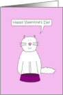 Happy Valentine’s Day from the Cat card