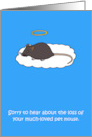 Sympathy on Loss of Pet Brown Mouse card