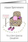 Happy Retirement to Daughter Comfort Zone Armchair card