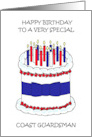 Happy Birthday to Coast Guardsman card