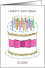 Happy Bithday Bubbe Yiddish Grandmother card