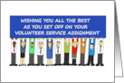 Good Luck for Volunteer Service Assignment card