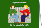 Happy Christmas to Gay Female Wife card