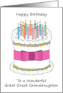 Happy Birthday to Great Great Granddaughter card