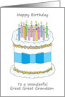 Happy Birthday to Great Great Grandson card