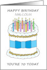 Happy 70th Birthday to Customize Any Name card