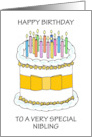 Happy Birthday to Nibling card
