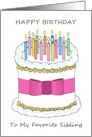 National Birthday to Favorite Sibling card