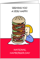 National Hamburger Day May 28th card