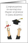 Congratulations Master of Science in Data Analytics Graduation card