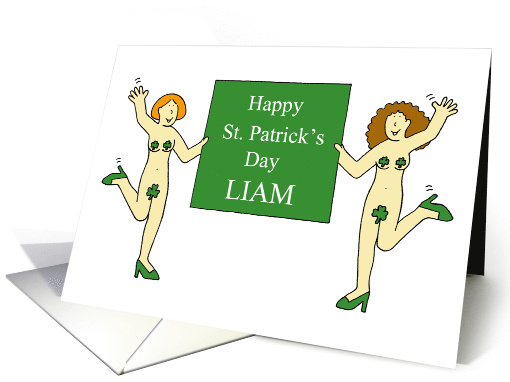 St. Patrick's Day Burleque Cartoon Dancing Ladies... (1017843)