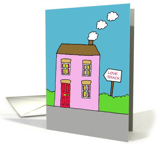 Gay Love Shack Cartoon New Home Congratulations card (1048865)